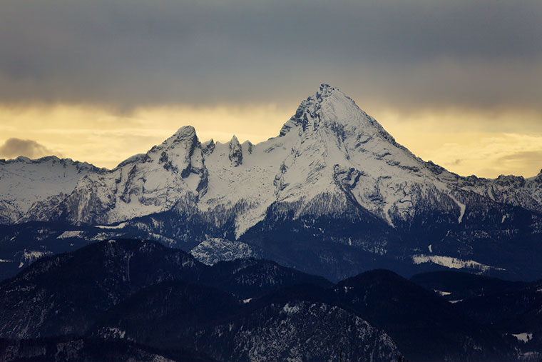 Ausblick auf den Watzmann vom Gaisberg