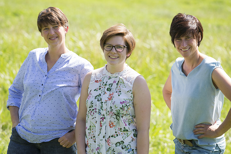 v.l.: Susi Hagenberger, Tracy Robl, Ingrid Ebner