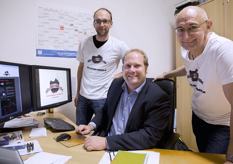 Die Produzenten v.l.: Michi Maimer, Tom Schmelmer, Charly Spitzenberger
